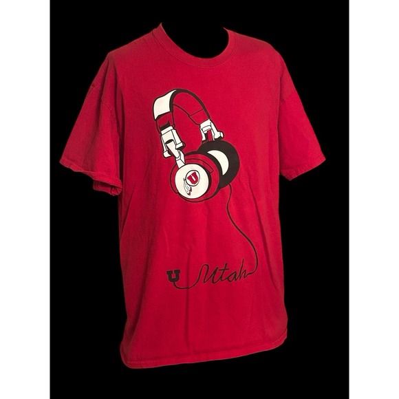 Farenheit 212 Other - University of Utah Utes Headphones Fahrenheit 212 T Shirt Mens XL Red